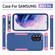 Samsung Galaxy A53 5G TPU + PC Shockproof Protective Phone Case - Royal Blue + Pink