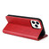 iPhone 13 Pro Max Fierre Shann PU Leather Texture Horizontal Flip Leather Case with Holder & Card Slots & Wallet  - Red