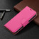 iPhone 13 Pro Max Litchi Texture Pure Color Horizontal Flip Leather Case with Holder & Card Slots & Wallet & Lanyard  - Rose Red