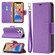 iPhone 13 Pro Max Litchi Texture Pure Color Horizontal Flip Leather Case with Holder & Card Slots & Wallet & Lanyard  - Purplez