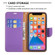 iPhone 13 Pro Max Litchi Texture Pure Color Horizontal Flip Leather Case with Holder & Card Slots & Wallet & Lanyard  - Purplez
