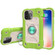 iPhone 13 Pro Max Shockproof Silicone + PC Protective Case with Dual-Ring Holder  - Guava