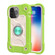 iPhone 13 Pro Max Shockproof Silicone + PC Protective Case with Dual-Ring Holder  - Guava