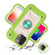 iPhone 13 Pro Max Shockproof Silicone + PC Protective Case with Dual-Ring Holder  - Guava
