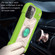 iPhone 13 Pro Max Shockproof Silicone + PC Protective Case with Dual-Ring Holder  - Guava