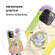 iPhone 13 Pro Max Shockproof Silicone + PC Protective Case with Dual-Ring Holder  - Colorful Beige