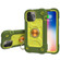 iPhone 13 Pro Max Shockproof Silicone + PC Protective Case with Dual-Ring Holder  - Avocado