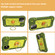 iPhone 13 Pro Max Shockproof Silicone + PC Protective Case with Dual-Ring Holder  - Avocado