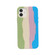 iPhone 13 Pro Max Herringbone Texture Silicone Protective Case  - Rainbow Green