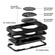 iPhone 13 Pro Max Shield PC Hybrid Silicone Phone Case - Black