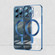 iPhone 13 Pro Max Whorl Electroplated MagSafe Magnetic Phone Case  - Navy Blue