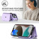 iPhone 13 Pro Max RFID Card Slot Phone Case with Long Lanyard - Purple