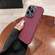 iPhone 13 Pro Max Electroplated Lens Frame Phone Case with Lens Film - Wine Red