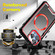 iPhone 13 Pro Max Armour Two-color MagSafe Magnetic TPU + PC Phone Case - Black + Red