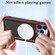 iPhone 13 Pro Max Armour Two-color MagSafe Magnetic TPU + PC Phone Case - Black + Red