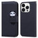 iPhone 13 Pro Max Cartoon Buckle Horizontal Flip Leather Phone Case - Black iPhone 13 Pro Max Cartoon Buckle Horizontal Flip Leather Phone Case - Black