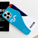 iPhone 13 Pro Max Painted Pattern PC Phone Case - Contrasting Blue