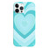 iPhone 13 Pro Max Painted Pattern PC Phone Case - Green Love