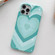 iPhone 13 Pro Max Painted Pattern PC Phone Case - Green Love