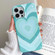 iPhone 13 Pro Max Painted Pattern PC Phone Case - Green Love