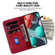 iPhone 13 Pro Max 7-shaped Embossed Leather Phone Case - Red