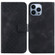 iPhone 13 Pro Max 7-shaped Embossed Leather Phone Case - Black