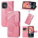 iPhone 13 Pro Max Butterfly Love Flower Embossed Horizontal Flip Leather Case with Bracket / Card Slot / Wallet / Lanyard  - Pink