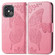 iPhone 13 Pro Max Butterfly Love Flower Embossed Horizontal Flip Leather Case with Bracket / Card Slot / Wallet / Lanyard  - Pink