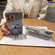 iPhone 13 Pro Max Plating Rabbit Holder Phone Case - Blue