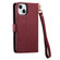 iPhone 13 Pro Max Love Zipper Lanyard Leather Phone Case - Red