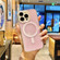 iPhone 13 Pro Max MagSafe Magnetic Color Plated Phone Case - Pink