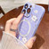 iPhone 13 Pro Max Secret Garden Painted Silicone MagSafe Phone Case - Purple