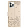 iPhone 13 Pro Max Cat Embossing Pattern Leather Phone Case with Lanyard - Beige