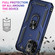 iPhone 13 Pro Max Shockproof TPU + PC Protective Case with 360 Degree Rotating Holder  - Blue