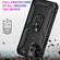 iPhone 13 Pro Max Shockproof TPU + PC Protective Case with 360 Degree Rotating Holder  - Black