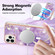 iPhone 13 Pro Max Marble Pattern Dual-side IMD Magsafe TPU Phone Case - Purple 002