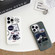 iPhone 13 Pro Max Astronaut Pattern Glossy PC Phone Case - White