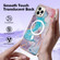 iPhone 13 Pro Max Marble Pattern Dual-side IMD Magsafe TPU Phone Case - Blue Marble