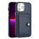 iPhone 13 Pro Max Shockproof Leather Phone Case with Card Holder - Blue