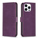 iPhone 13 Pro Max Plaid Embossed Leather Phone Case - Purple