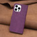 iPhone 13 Pro Max Plaid Embossed Leather Phone Case - Purple