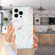 iPhone 13 Pro Max IMD Shell Pattern TPU Phone Case - White Marble