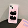 iPhone 13 Pro Max IMD Cute Animal Pattern Phone Case - Cat