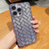 iPhone 13 Pro Max Woven Grid 3D Electroplating Laser Engraving Glitter Paper Phone Case - Purple iPhone 13 Pro Max Woven Grid 3D Electroplating Laser Engraving Glitter Paper Phone Case - Purple