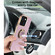 iPhone 13 Pro Max 6D Electroplating Full Coverage Silicone Protective Case with Magnetic Ring Holder  - Light Cyan