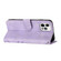 iPhone 13 Pro Max Line Pattern Skin Feel Leather Phone Case - Light Purple