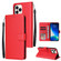 iPhone 13 Pro Max Multifunctional Horizontal Flip Leather Case, with Three Card Slot & Holder & Photo Frame & Lanyard  - Red