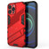 iPhone 13 Pro Max Punk Armor 2 in 1 PC + TPU Phone Case with Invisible Holder  - Red