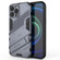 iPhone 13 Pro Max Punk Armor 2 in 1 PC + TPU Phone Case with Invisible Holder  - Grey