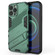 iPhone 13 Pro Max Punk Armor 2 in 1 PC + TPU Phone Case with Invisible Holder  - Green